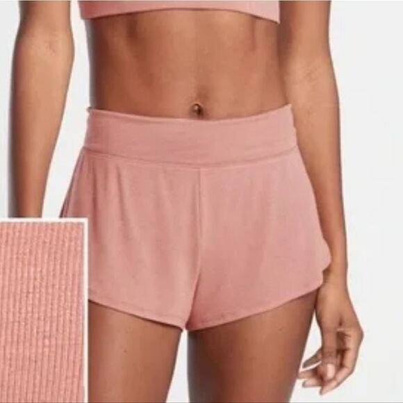 Athleta Well Rested Sleep Short - Ribbed Mauve - Picture 1 of 4